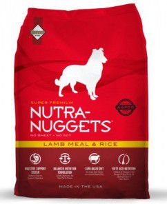 Nutra Nuggets Nutra dog lamb & rice czerwona 15kg 1157 (074198138159) barība suņiem