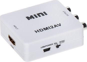 AV adapter RCA (Cinch) x3 - HDMI white (HDMI/AV)