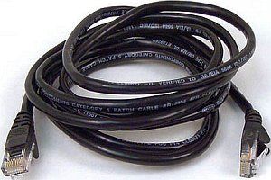 goobay Patch cable Cat6 U/UTP flat black 0,5m 95379 (4040849953798) kabelis, vads