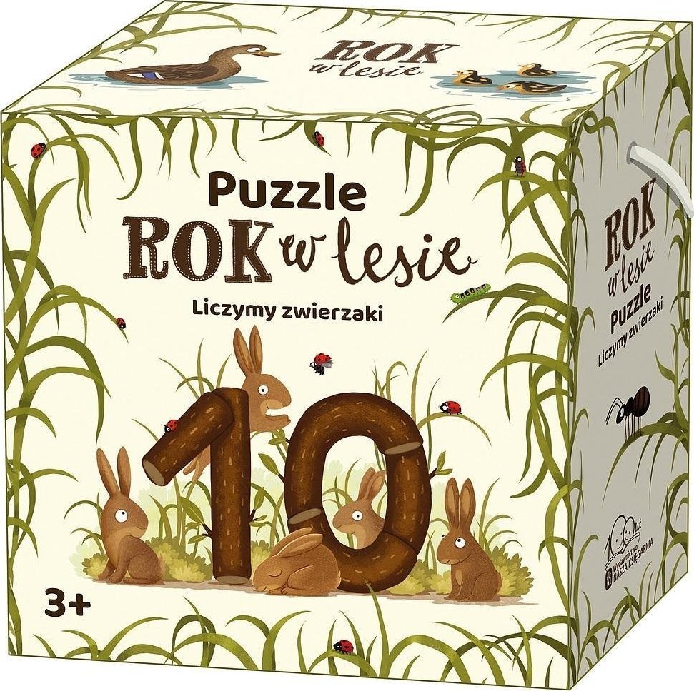 Puzzle Year in the forest. We count animals puzle, puzzle