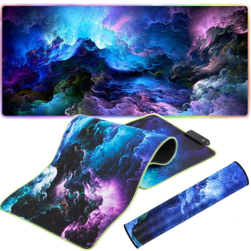 Goodbuy Cosmic Waves spēļu peles paliktnis RGB | 800 x 300 | 7 režīmi GBRGBPAD (4752243045312) peles paliknis