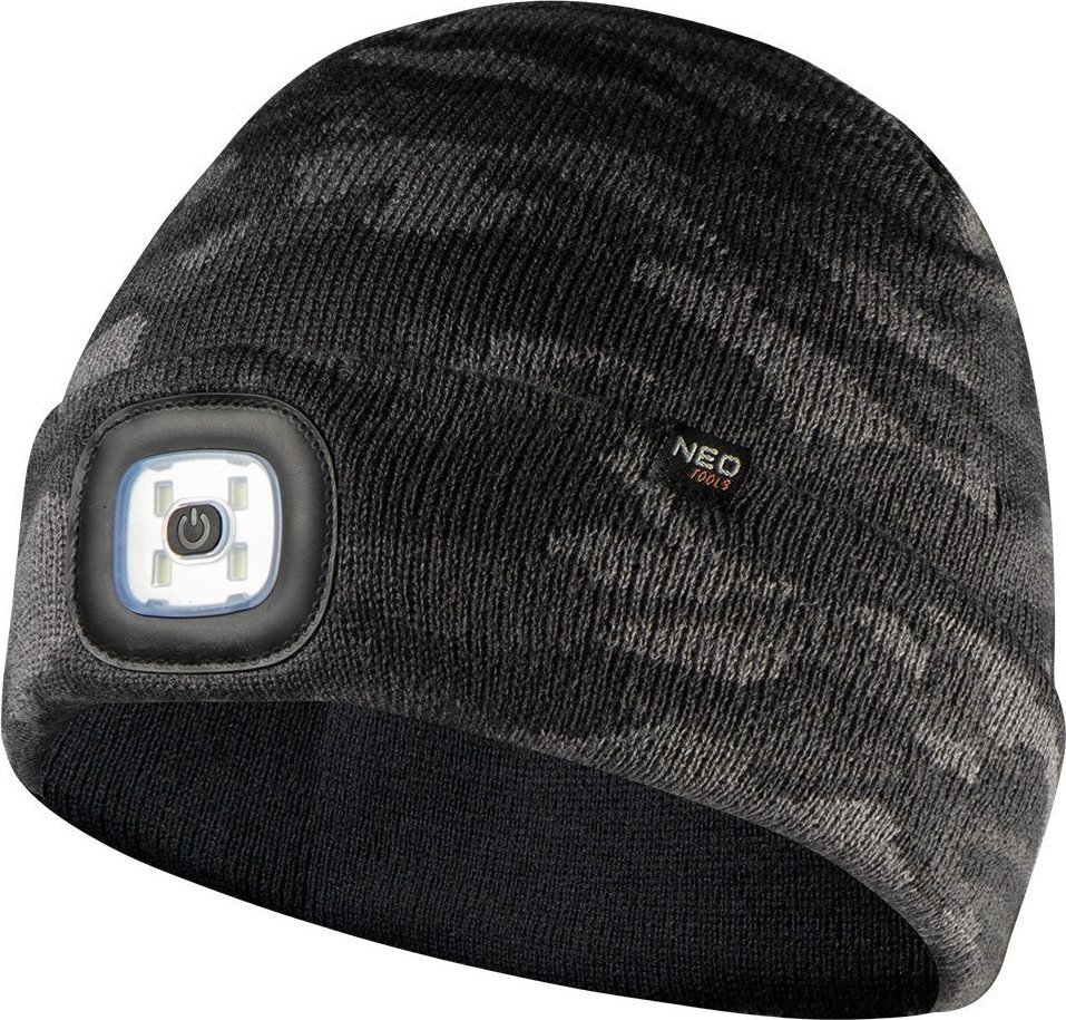 Neo Czapka z latarka (Czapka z latarka LED, dwuwarstwowa, CAMO URBAN) 81-632 (5907558460193)