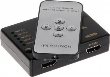 PRZELACZNIK HDMI-SW-5/1P HDMI-SW-5/1P (5902887035968) dock stacijas HDD adapteri