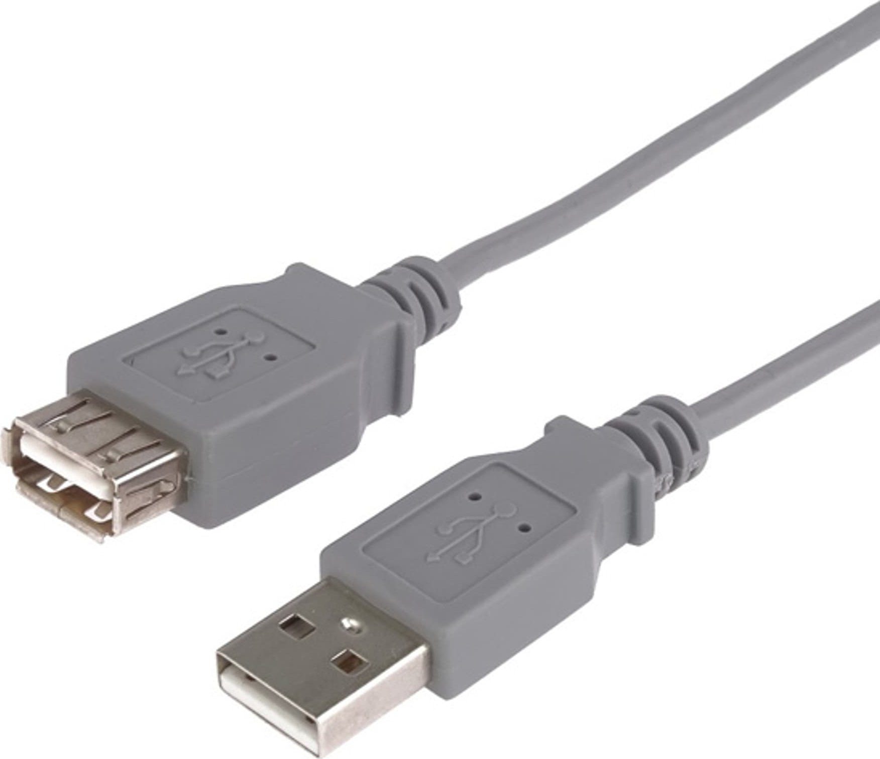 Kabel USB Kabel USB (2.0), USB A M - USB A F, 3m, szary 10158121 (8590274786295) USB kabelis