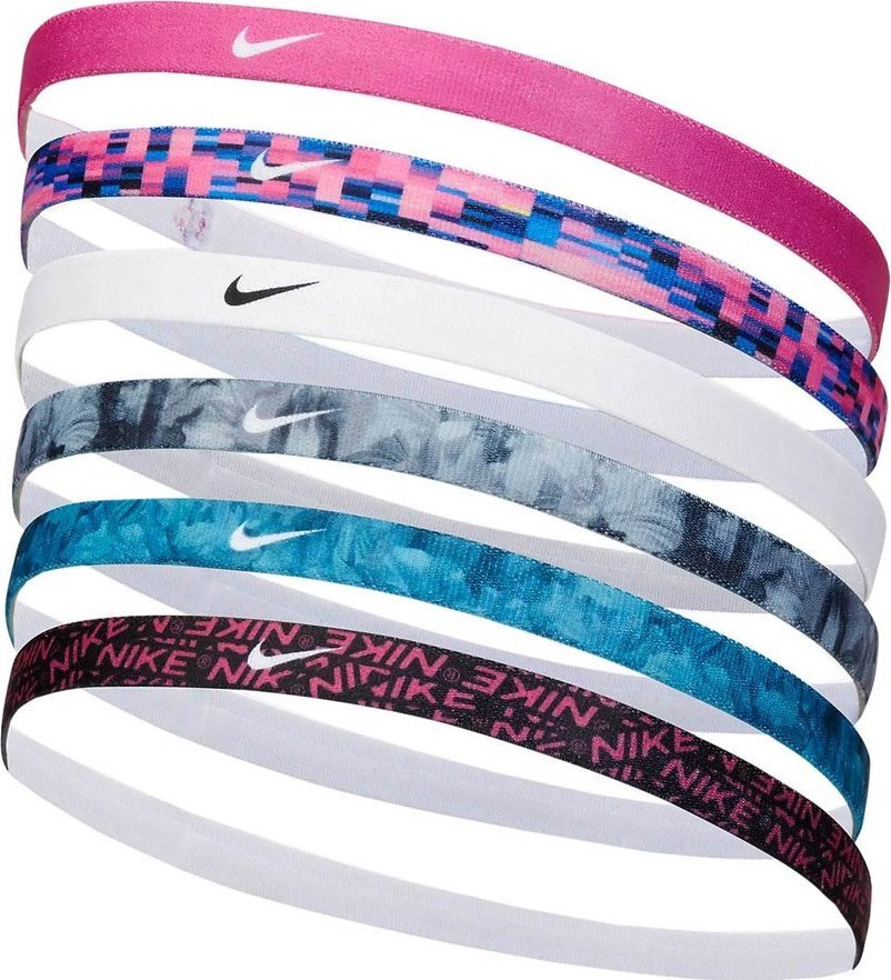 Nike Opaski do wlosow Nike Printed Headbands 6 szt.N.000.2545.611 N.000.2545.611 (887791741592)