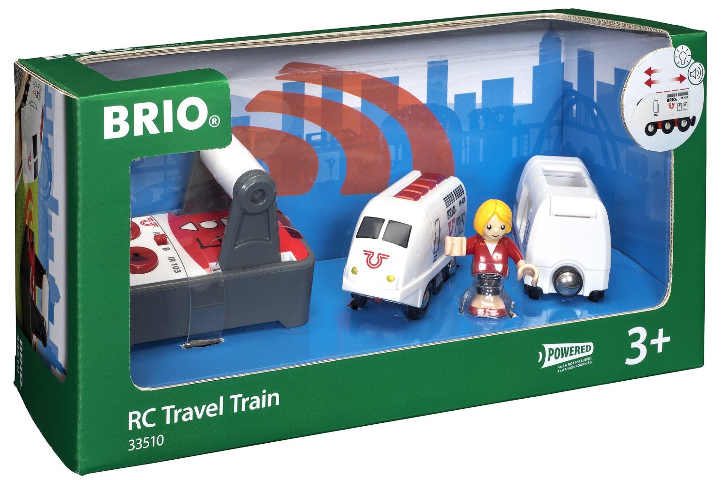 Brio Remote Control Travel Train (33510) Rotaļu auto un modeļi