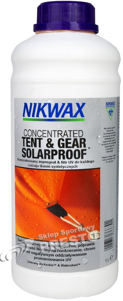 Nikwax Srodek impregnujacy Tent&Gear Solar Proof do plecakow 1000 ml 5020716366301 (5020716366301)