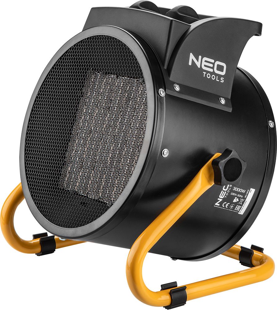 NEO TOOLS 90-063 electric space heater Ceramic PTC 3000 W Black Klimata iekārta