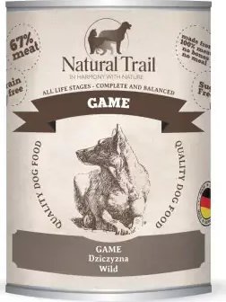 Natural Trail NATURAL TRAIL PIES pusz.800g GAME /6 Z004125 (5906874316894) barība suņiem