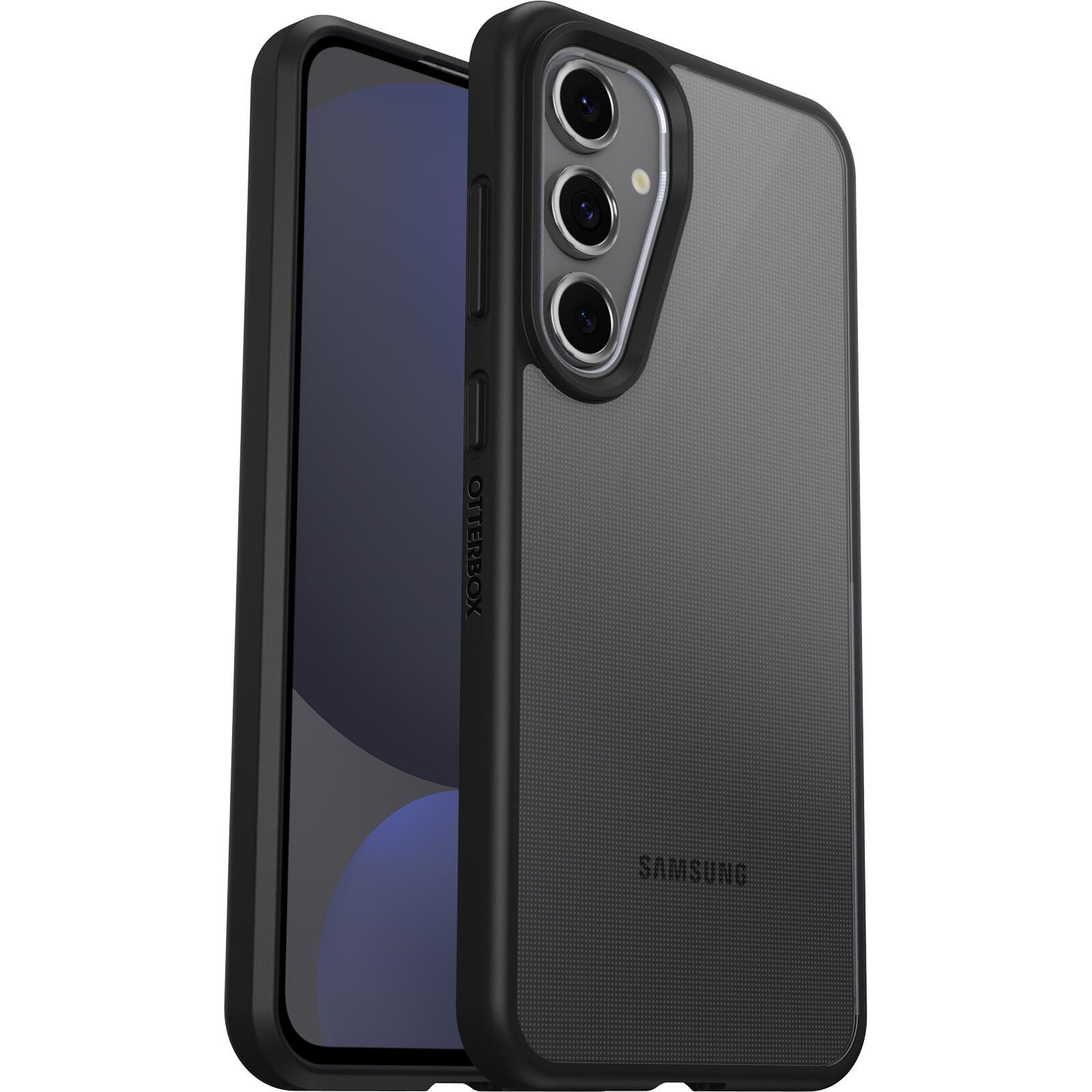 OtterBox React Schutzhulle fur Samsung Galaxy S24 FE Black Crystal - transparent/schwarz 77-97081 (840304780068) aksesuārs mobilajiem telefoniem