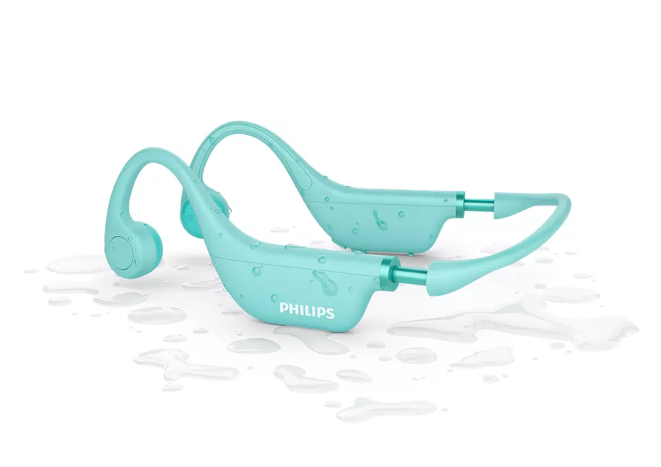 Philips Kids open-ear wireless headphones TAK4607GR/00, Bone-conduction, IPX5, Green austiņas