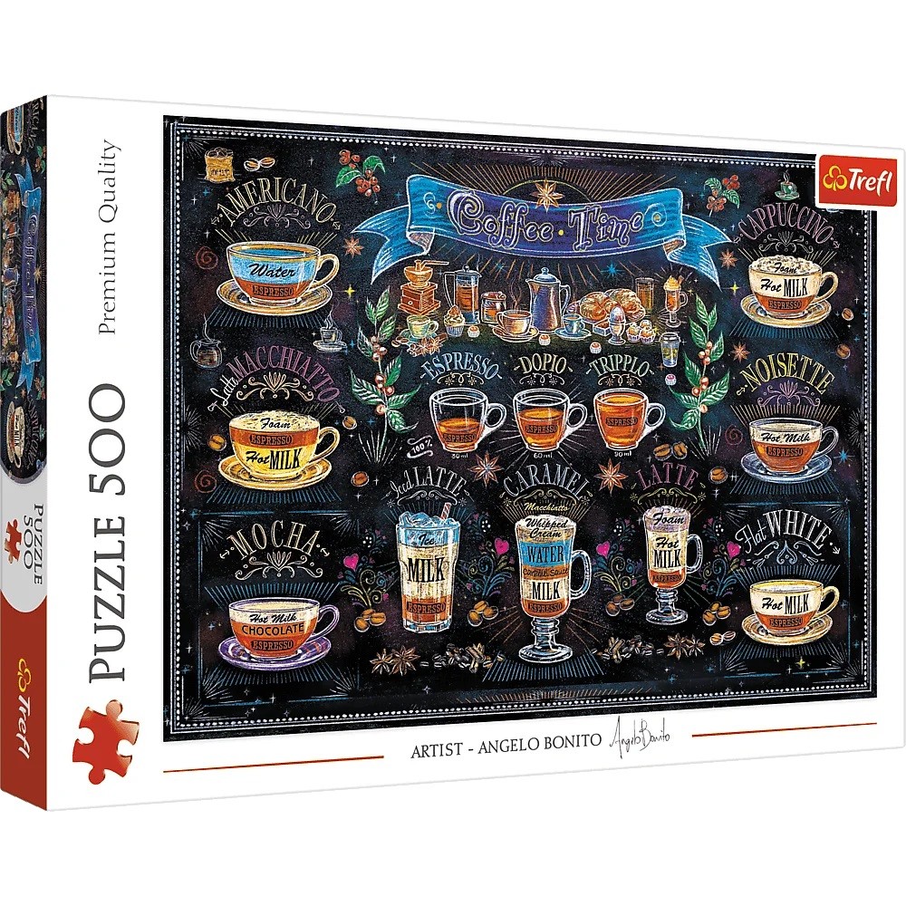 Puzzle 500 elements Coffee time puzle, puzzle