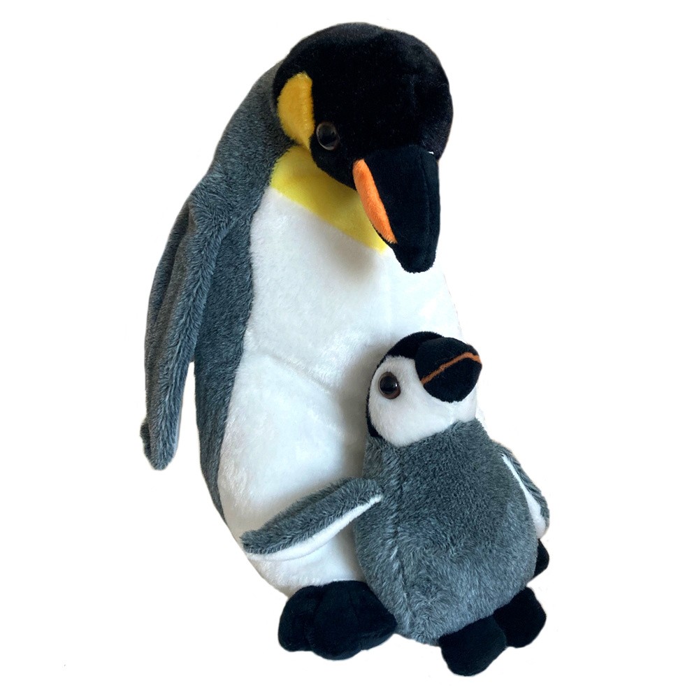 Mascot Penguin with a baby 33 cm 13876 (5901703120956)