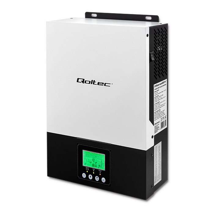 Qoltec 53875 Hybrid Solar Inverter Off-Grid 1.5KW | 80A | MPPT | Sinus nepārtrauktas barošanas avots UPS