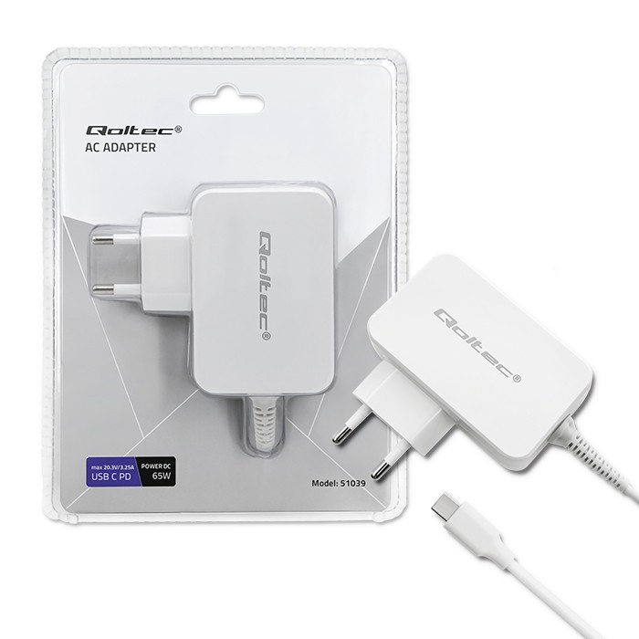 Cahrger 65W USB type C, PD portatīvo datoru lādētājs