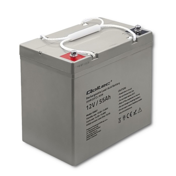 AGM battery 12V 55Ah, max. 825A 53067 (5901878530673) UPS aksesuāri