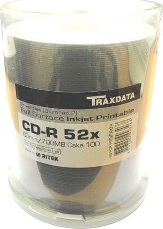 Traxdata CD-R 700 MB 52x 100 pc (TRCGCD) matricas