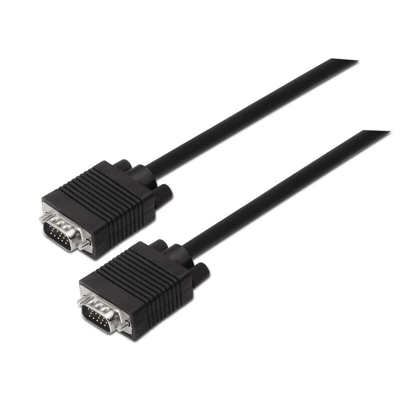 AISENS A113-0068 VGA-Kabel 1,8 m VGA (D-Sub) Schwarz (A113-0068) 8436574700671 kabelis video, audio