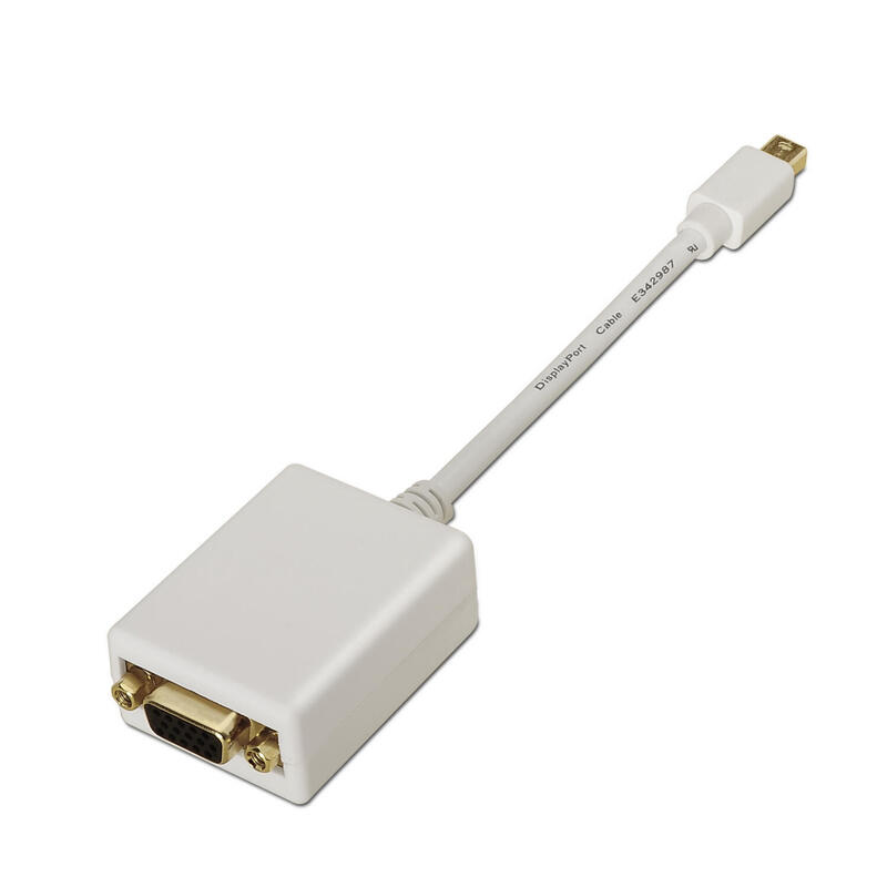AISENS A125-0136 Videokabel-Adapter 0,15 m Mini DisplayPort VGA Weiß (A125-0136) 8436574701357 kabelis video, audio