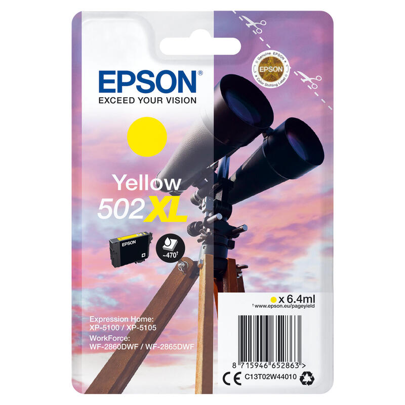 Epson ink cartridge yellow 502 XL                    T 02W4 kārtridžs