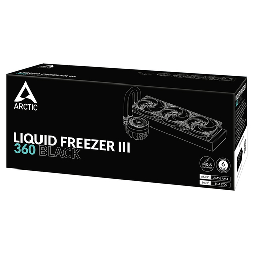 ARCTIC Liquid Freezer III 360 - processor liquid cooling system procesora dzesētājs, ventilators