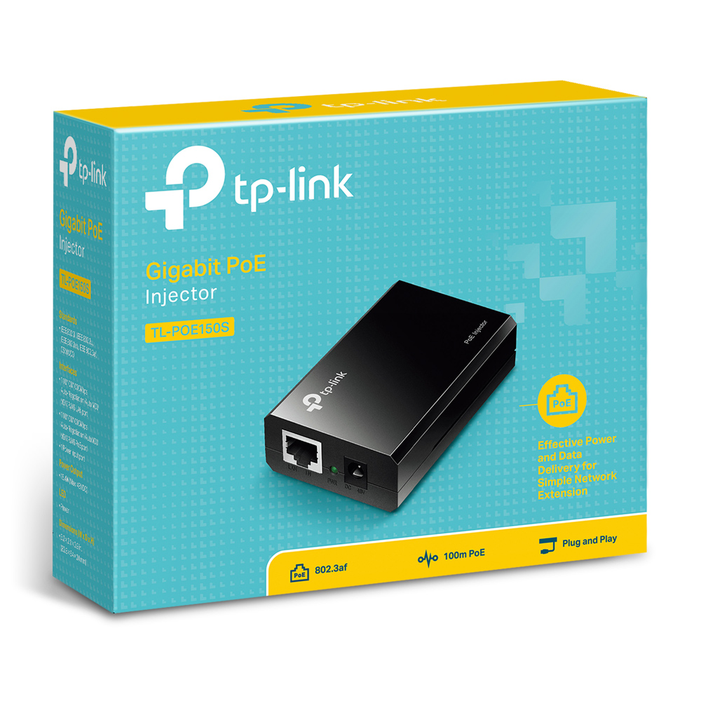 TP-Link TL-POE150S PoE injector 1port, 48VDC, 802.3af datortīklu aksesuārs