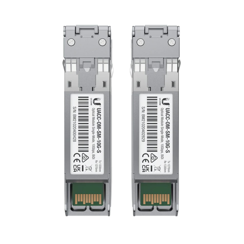 Ubiquiti Networks UACC-OM-SM-10G-S-2 network transceiver module Fiber optic 10000 Mbit/s 0810010076960 datortīklu aksesuārs