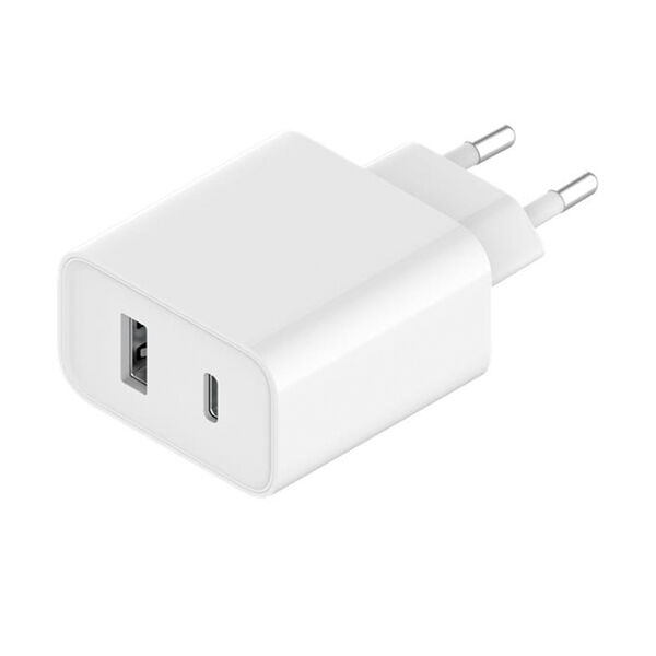 Xiaomi Wall Charger (Type-A+Type-C) EU  Mi 33W  Fast charging, White, 33 W iekārtas lādētājs