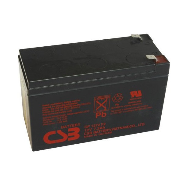 CSB rechargeable battery GP1272 F2 12V/7.2Ah UPS aksesuāri