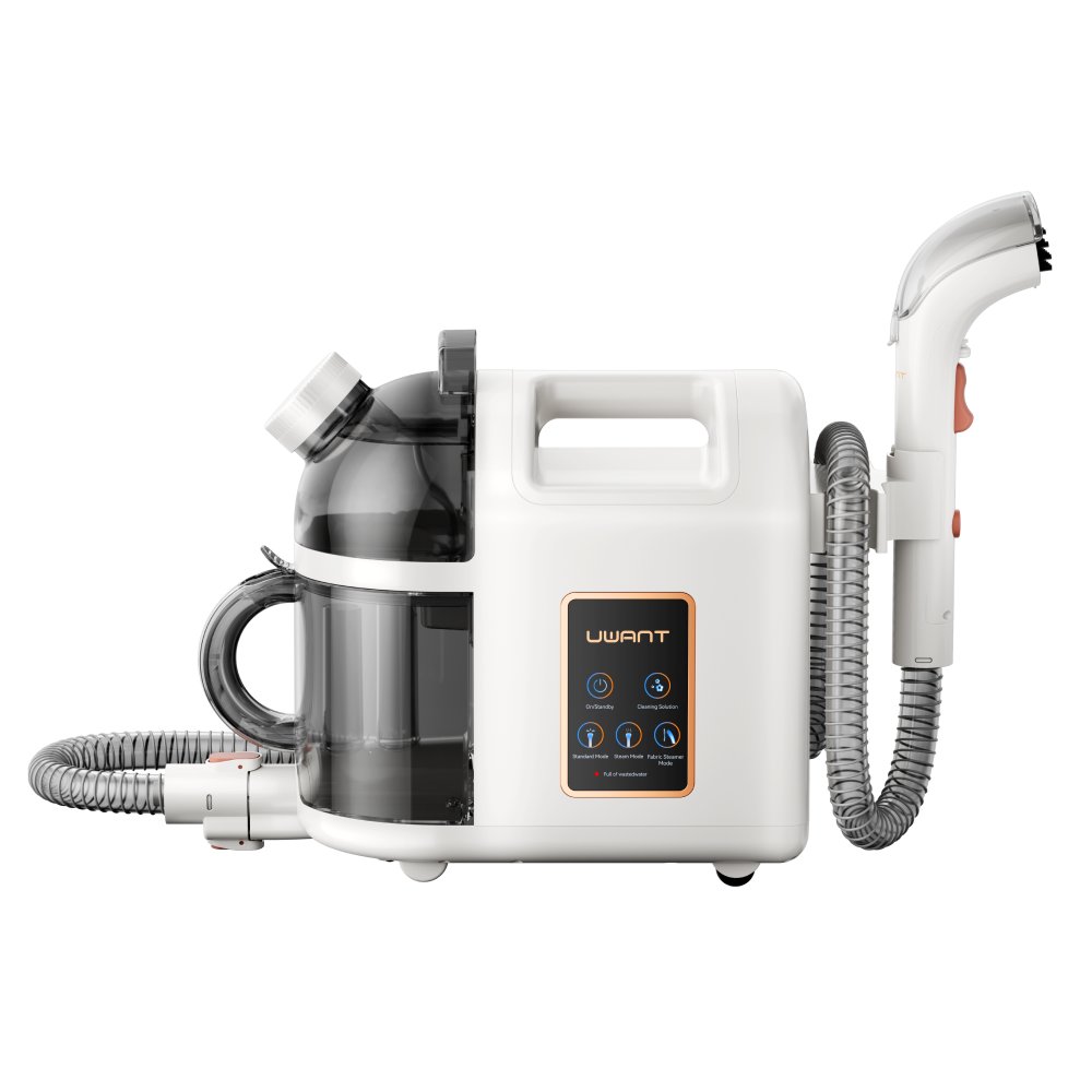 UWANT B200 White | Washing vacuum cleaner | for cleaning carpets, sofas, upholstery, 1900W, 12000 Pa, 1500ml tank Putekļu sūcējs