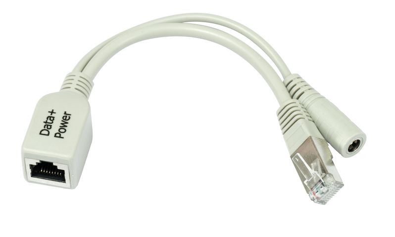 Mikrotik RBPOE FastEth PoE adapter with shielded connectors, supports 9-48V PoE tīkla iekārta