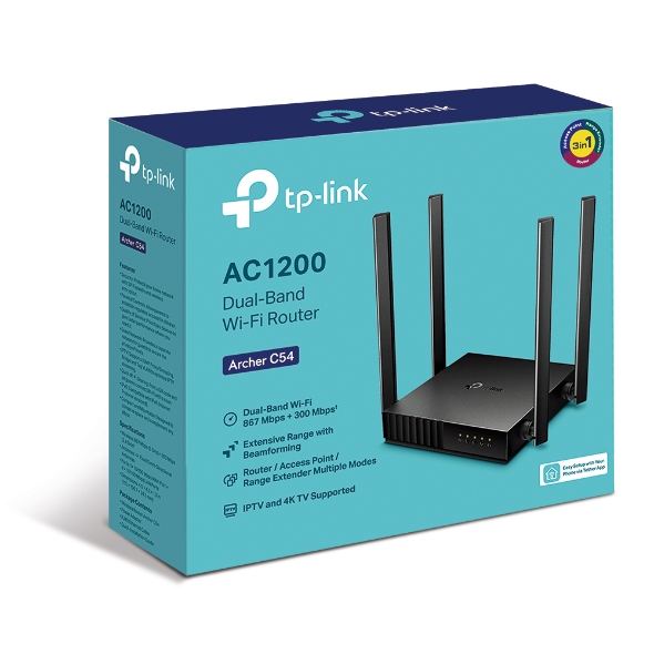 TP-LINK Archer C54 AC1200 WiFi router Rūteris