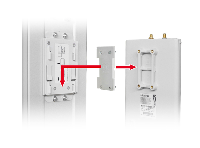 RF ELEMENTS EasyBracket 912 for MikroTik BaseBox, NetBox and NetMetal kabatas lukturis