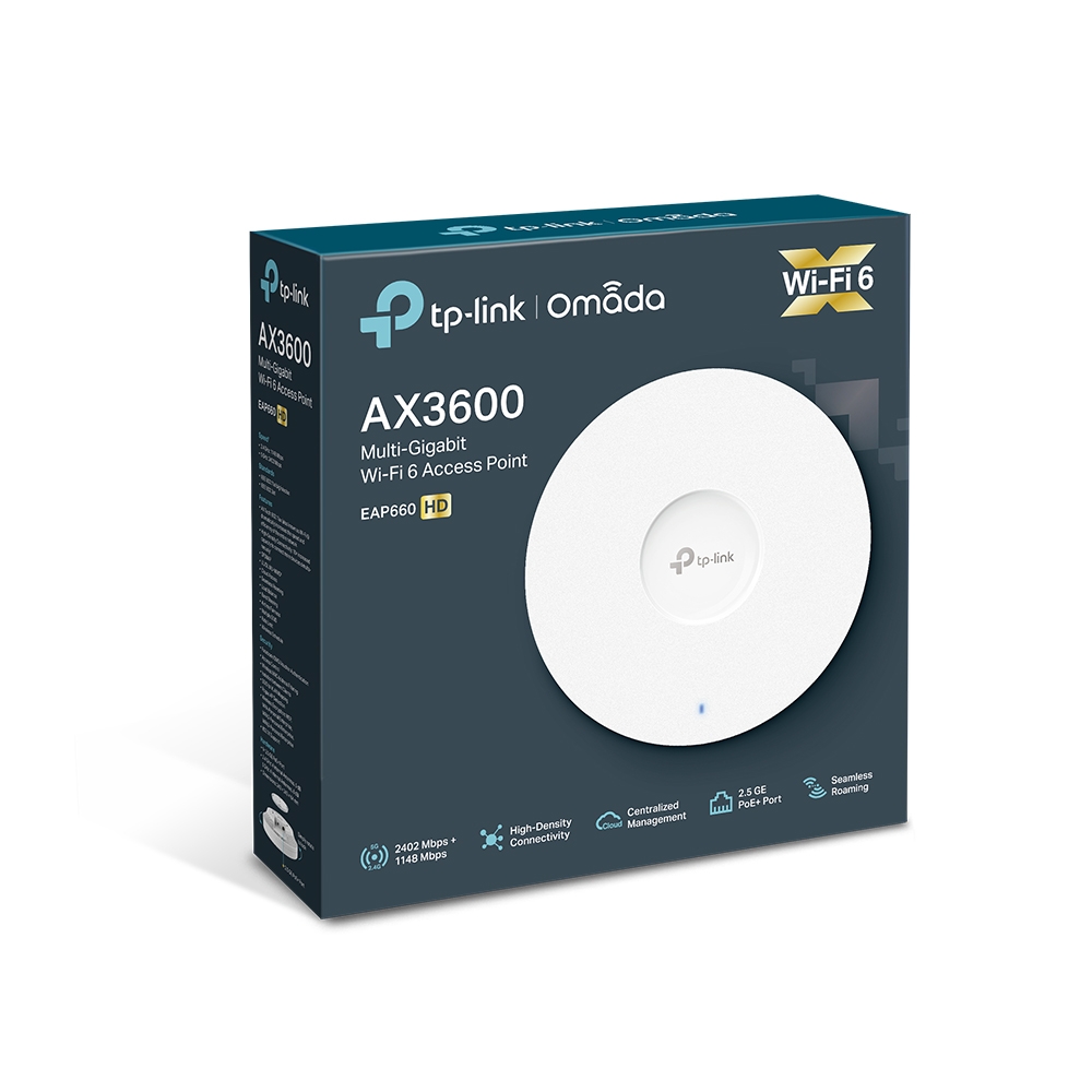 TP-LINK AX3600 Wireless Dual Band Multi-Gigabit Ceiling Mount Access Point Access point