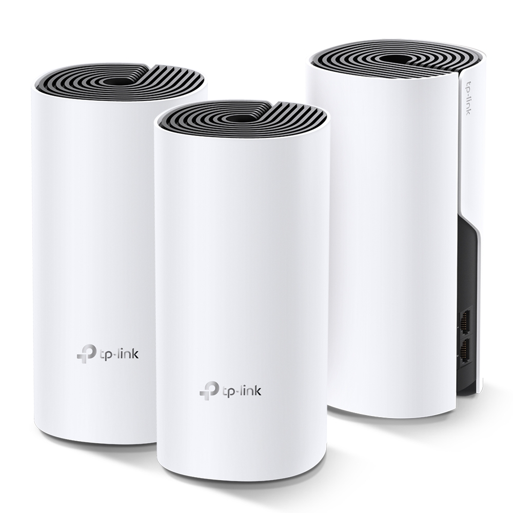 TP-Link Deco M4 AC1200 Whole-Home Mesh Wi-Fi System, MU-MIMO. 3-Pack Rūteris