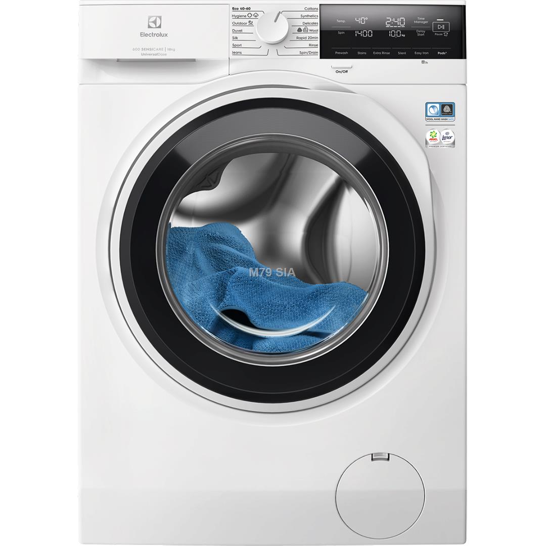 Electrolux 600 SensiCare, 10 kg, dzilums 63.6 cm, 1400 apgr/min. - Velas mazgajama masina ar prieksejo ieladi EW6F3414UE (7333394041100) Epilators