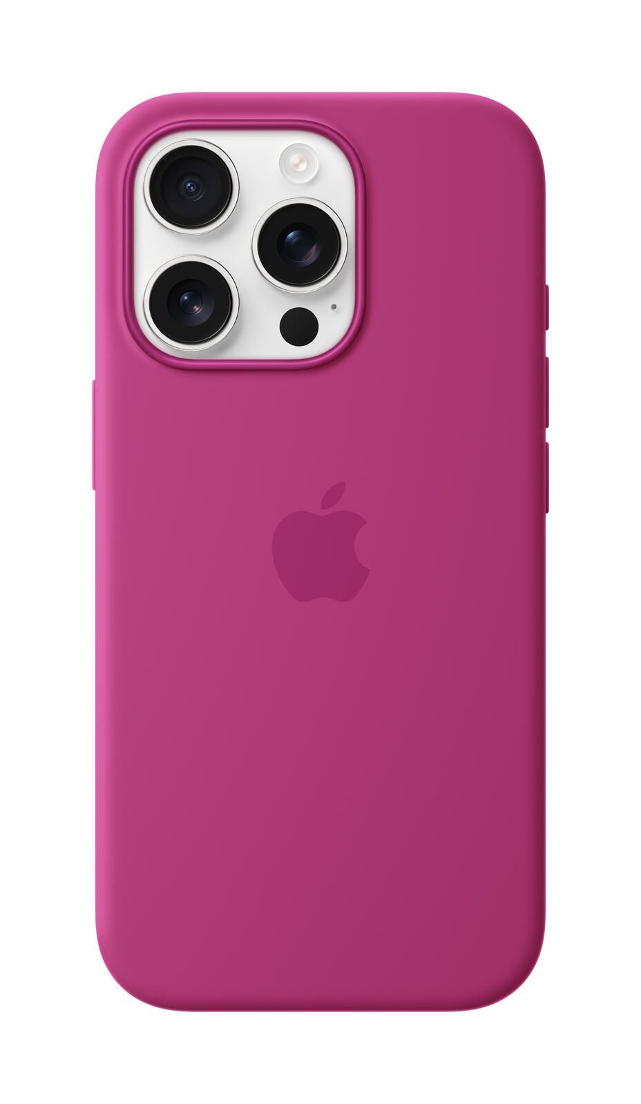 Silicone case with MagSafe for iPhone 16 Pro - Fuchsia maciņš, apvalks mobilajam telefonam