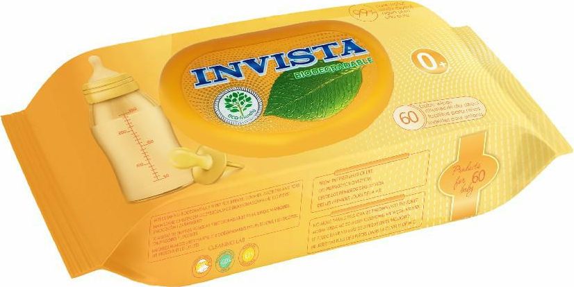 Invista Chusteczki nawilzane Biodegradowalne dla dzieci od pierwszych dni zycia 60 szt. BET000030 (4820180332038)
