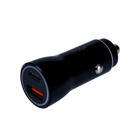 Ladowarka Akyga AKYGA Car charger 12/24V AK-CH-16 36W USB-A + USB-C PD Quick Charge 3.0 5-12V / 1.5-3A black iekārtas lādētājs