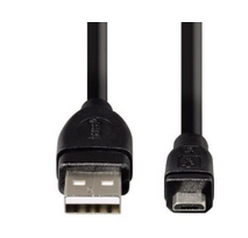 Hama Micro USB 2.0 Cable shielded, black 0,75 m kabelis, vads