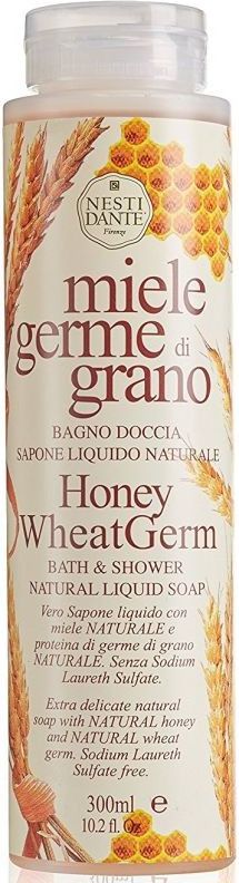 Nesti Dante Miele Germe Di Grano Honey Wheat Germ Bath Shower Natural Liquid 300ml 837524000212 (837524000212)