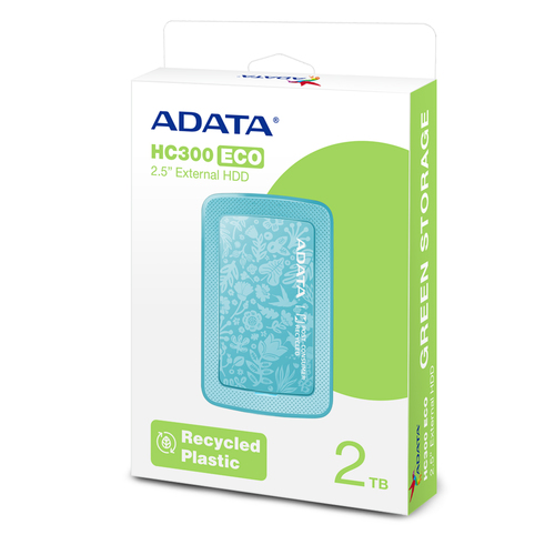 ADATA HC300E 2TB USB3.1 HDD 2.5i Green Ārējais cietais disks
