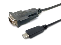 Equip Adapter USB-C -> Seriell RS232-DB9      St/St 1.50m sw adapteris