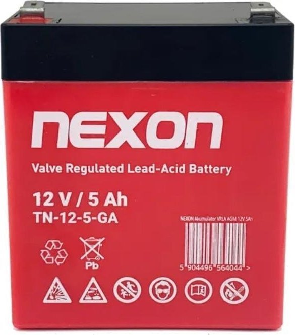 Nexon Akumulator zelowy Nexon TN-GEL-5 12V 5Ah - glebokiego rozladowania i pracy cyklicznej TN-GEL05 (5904496564044) UPS aksesuāri