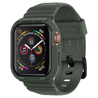 Spigen Rugged Armor Pro band for Apple Watch 4 | 5 | 6 | SE 44 mm green Viedais pulkstenis, smartwatch