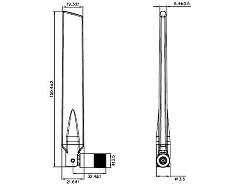 DeLOCK WLAN antenna RP-SMA - Antenne - 802,11 a/b/g/n/ac - ungerichtet (88898) 4043619888986 antena