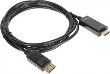 Adapter AV DisplayPort - HDMI czarny (DP-W/HDMI-W-1.8M) DP-W/HDMI-W-1.8M (5903684260027)