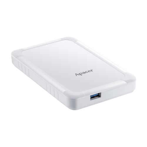 External HDD Apacer AC532 2.5'' 1TB USB 3.1, shockproof, White Ārējais cietais disks