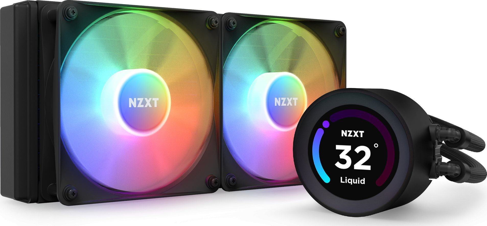 NZXT water cooling Kraken Elite 240 RGB ventilators