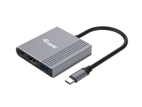 Equip Dock USB-C->HDMI,USB3.0,100WPD         4K60Hz 0.15m gr dock stacijas HDD adapteri
